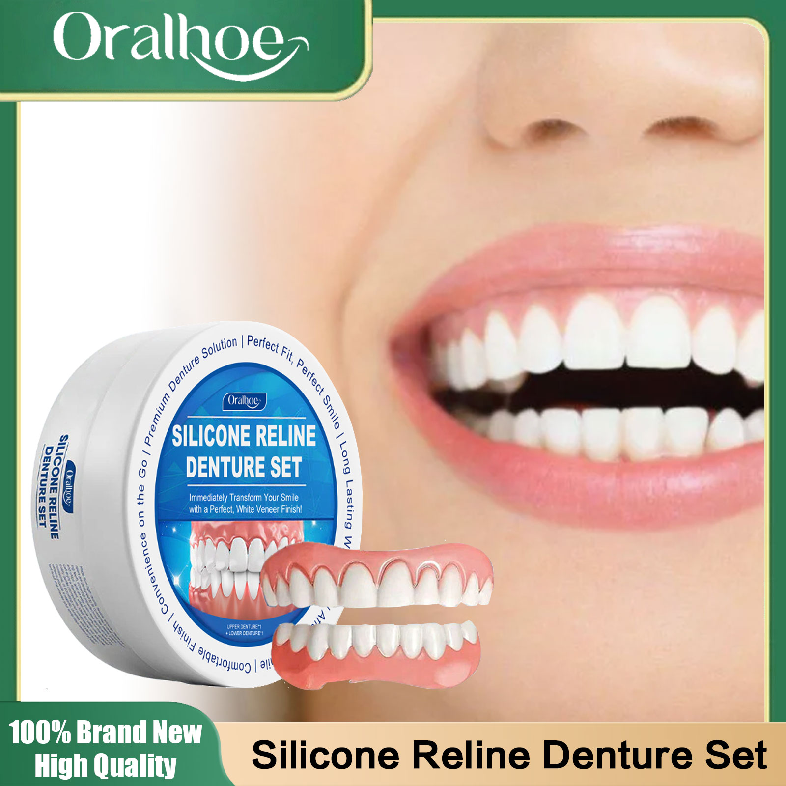 Soft Silicone Dentures Upper a - огляд і ціна Teeth Whitening Veneers