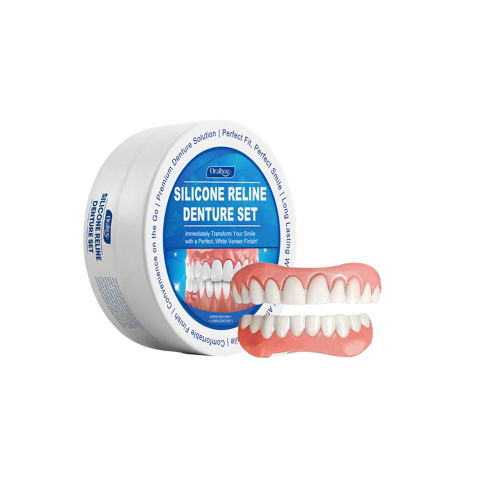 Soft Silicone Dentures Upper a - огляд і ціна Teeth Whitening Veneers