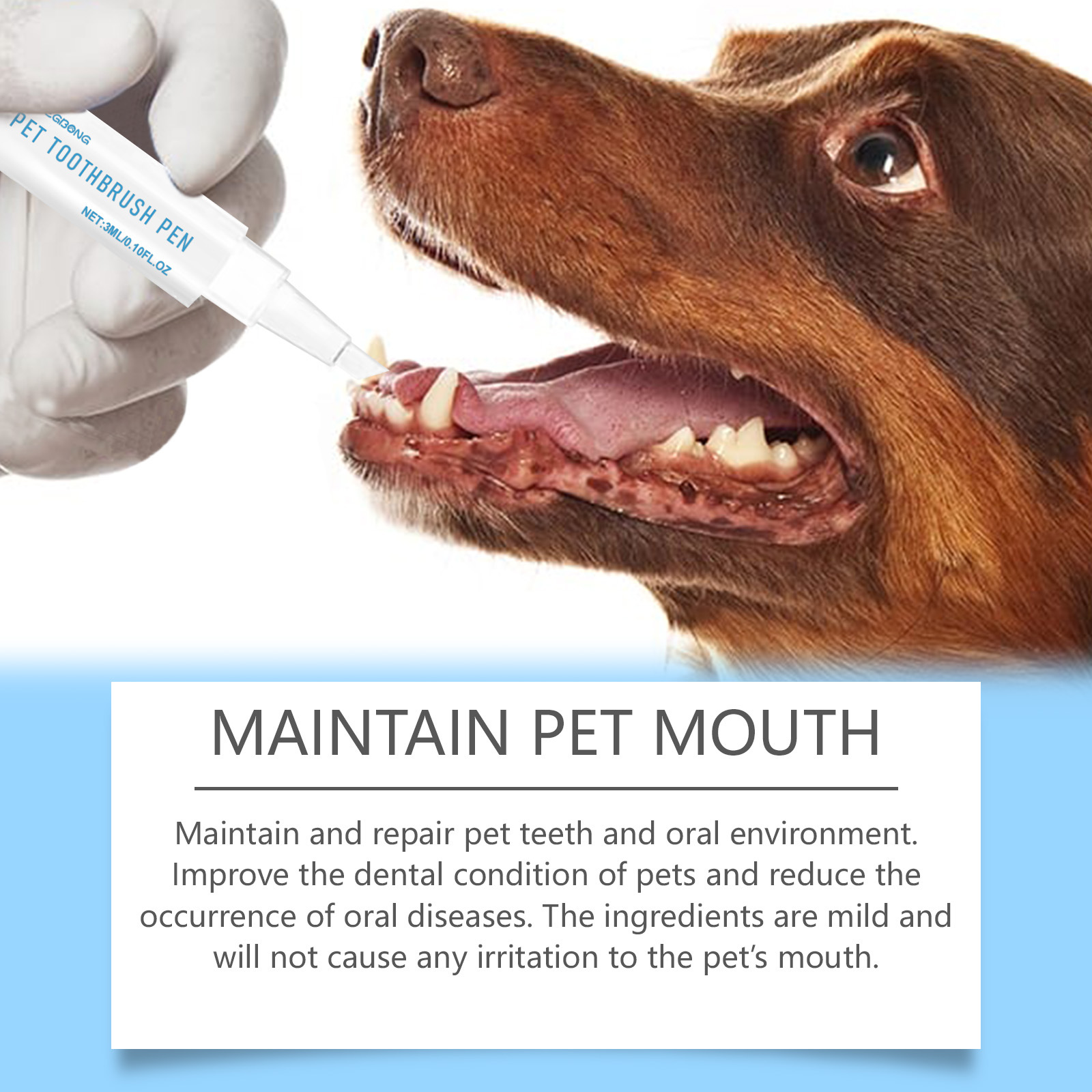 Oral Cleaning Gel Pen For Dogs - огляд і ціна Whitening Mouthwash