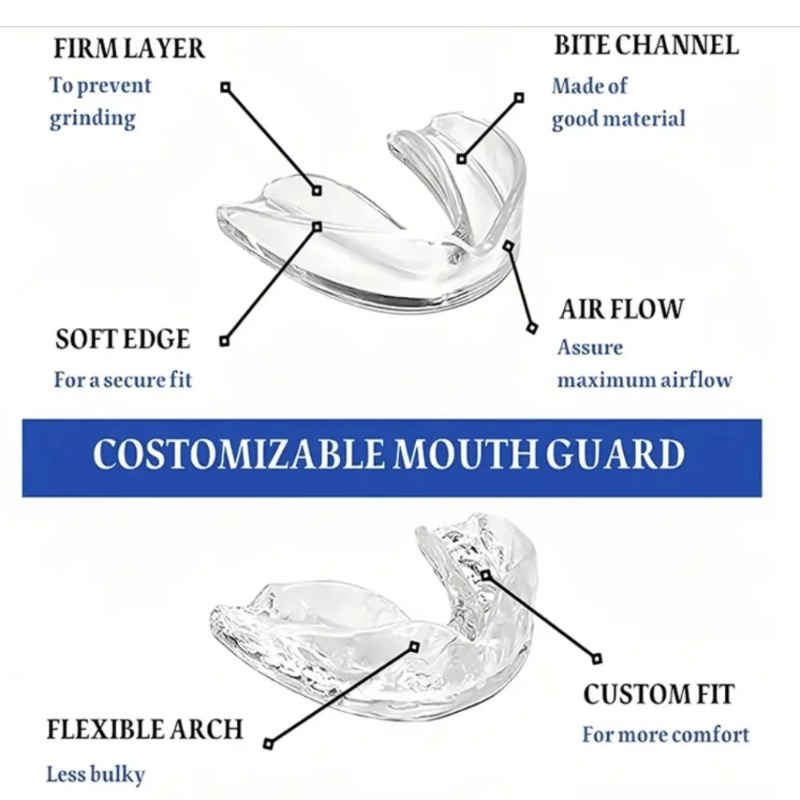4pcs/Box Mouth Guards for Clen - огляд і ціна Teeth Whitening Mouth Guard