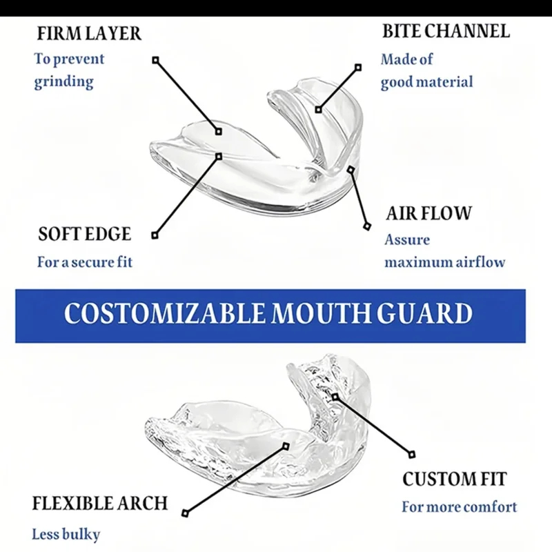 Best Sell 4pcs/Box Mouth Guard - огляд і ціна Teeth Whitening Mouth Guard