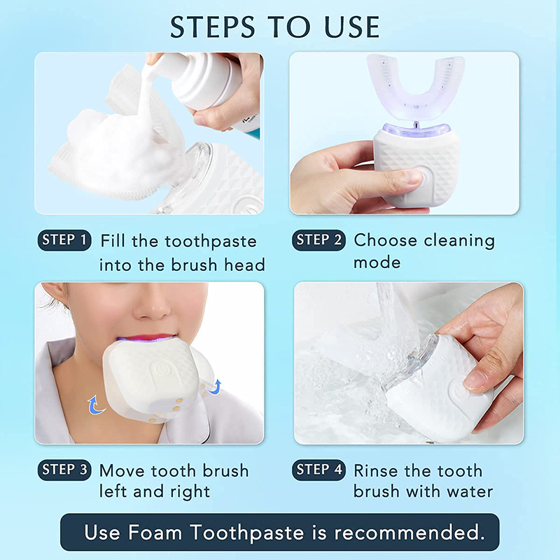 U-Shaped Rechargeable Light Qu - огляд і ціна Teeth Whitening Kit With Light