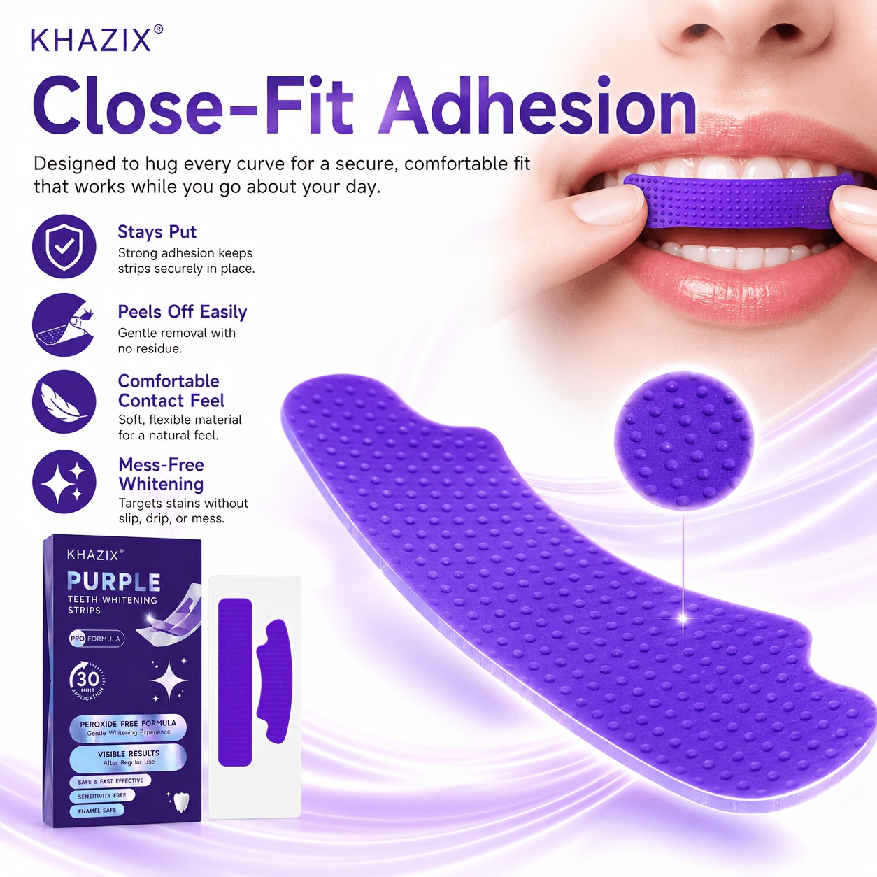 1/10pairs Purple Teeth Whiteni - огляд і ціна Teeth Whitening Street