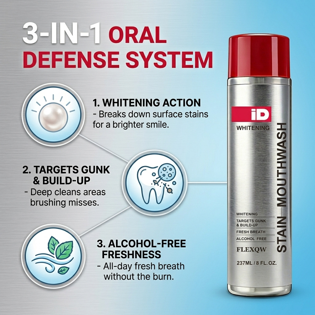 Hismile ID Whitening Stain Mou - огляд і ціна Whitening Mouthwash