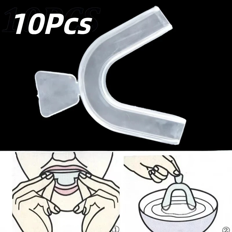10Pcs/set Silicone Mouth Guard - огляд і ціна Teeth Whitening For Trays