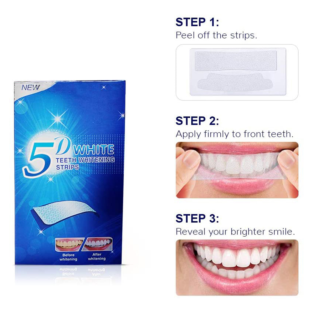 5D White Teeth Whitening Strip - огляд і ціна Teeth Whitening Street