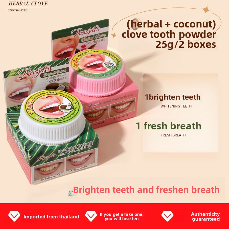 Thai Clove/coconut Tooth Powde - огляд і ціна Teeth Whitening Street