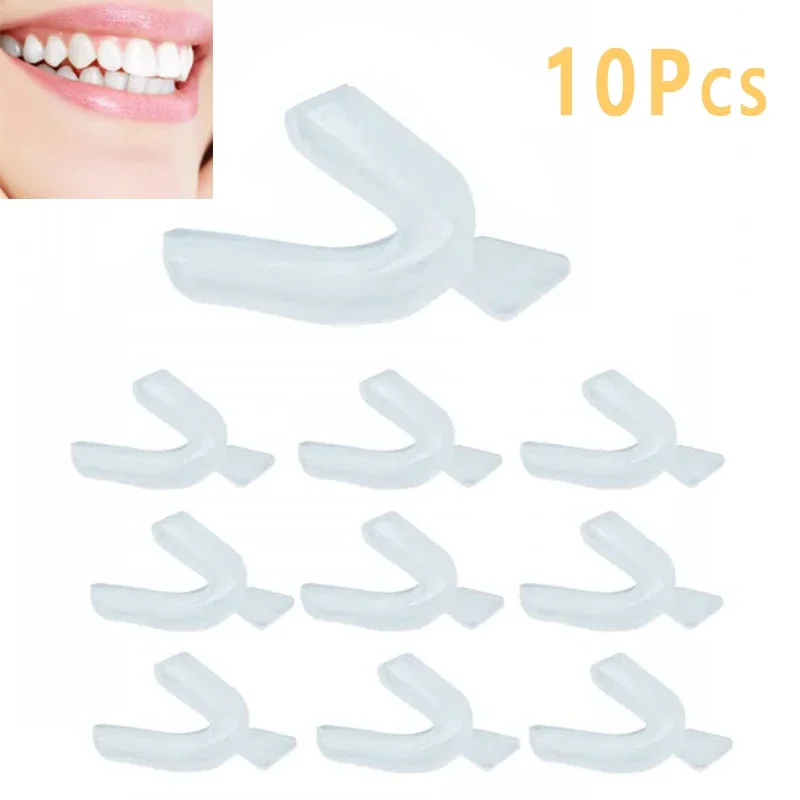10Pcs Silicone Mouth Guard Tee - огляд і ціна Teeth Whitening For Trays